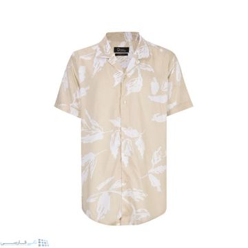 تصویر  پیراهن آستین کوتاه مردانه بادی اسپینر مدل هاوایی 2726 کد 1 رنگ کرم