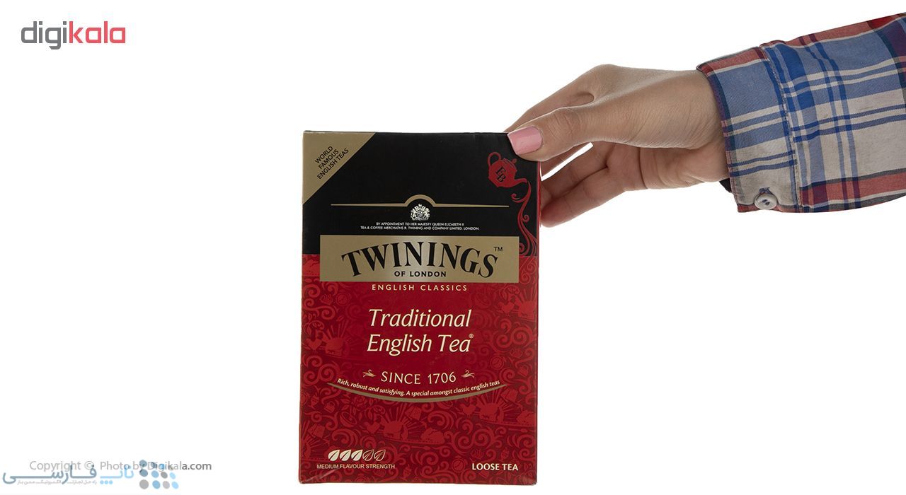 تصویر  چای سیاه سنتی انگلیسی توینینگز مقدار 450 گرم